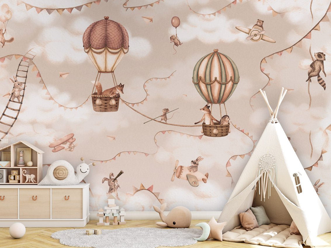 Wallpaper - Aviation Adventure Monochrome (Pre - Order) - LPM Home