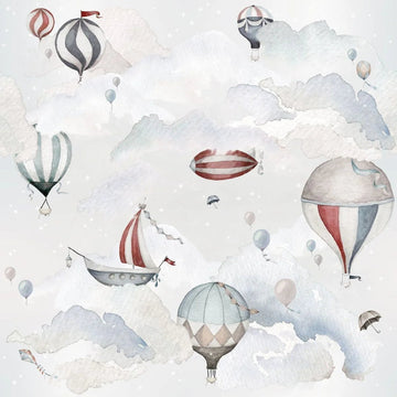 Wallpaper - Balloons Adventure - Le Petit Marché Home Furniture