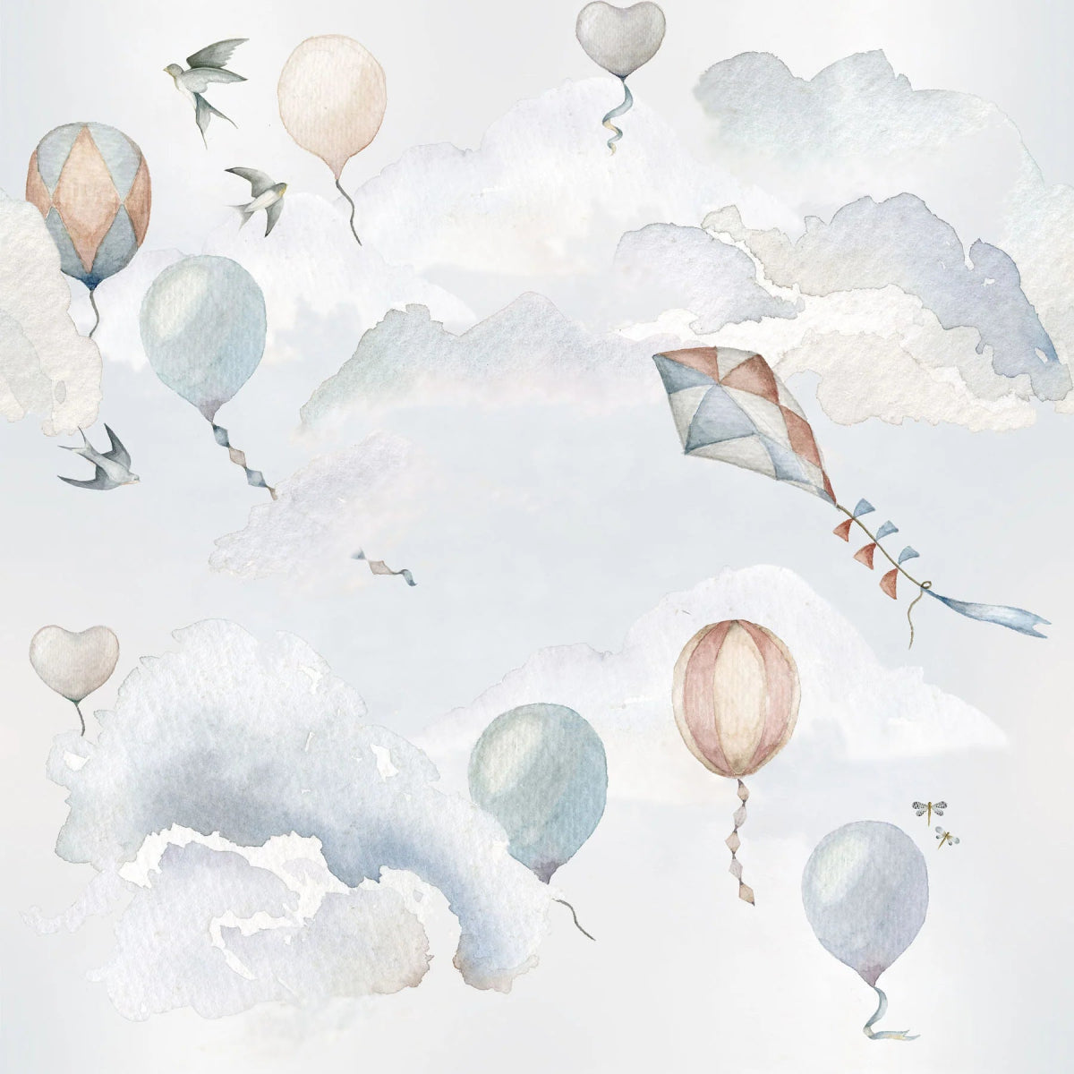 Wallpaper - Balloons Fairytale - Le Petit Marché Home Furniture