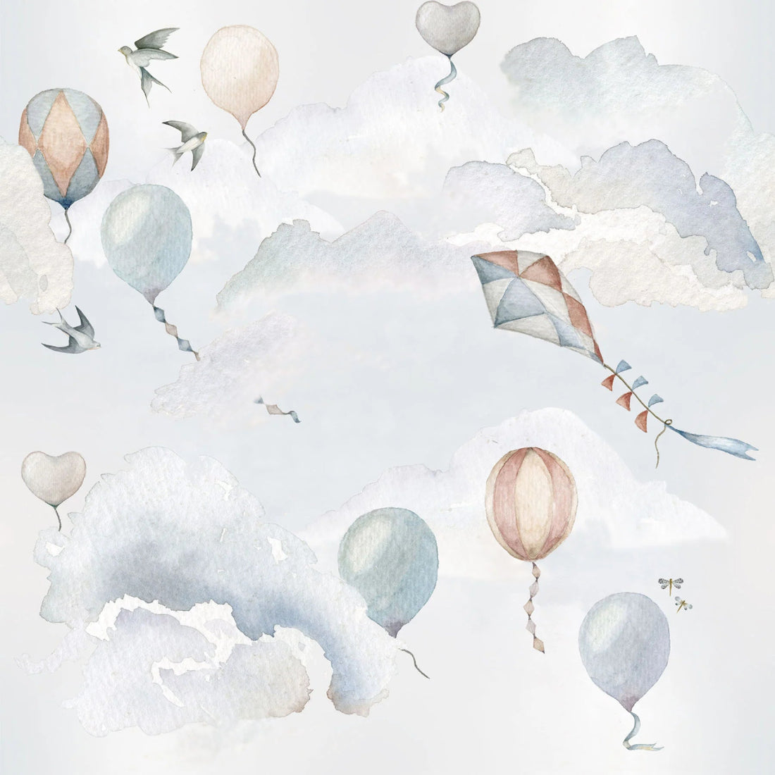Wallpaper - Balloons Fairytale - Le Petit Marché Home Furniture