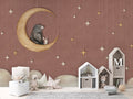 Wallpaper - Bear on the Moon Red (Pre - Order) - LPM Home