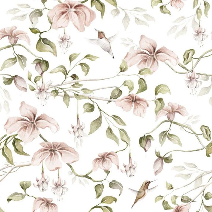 Wallpaper - Between The Paradise Trees White - Le Petit Marché Home Furniture