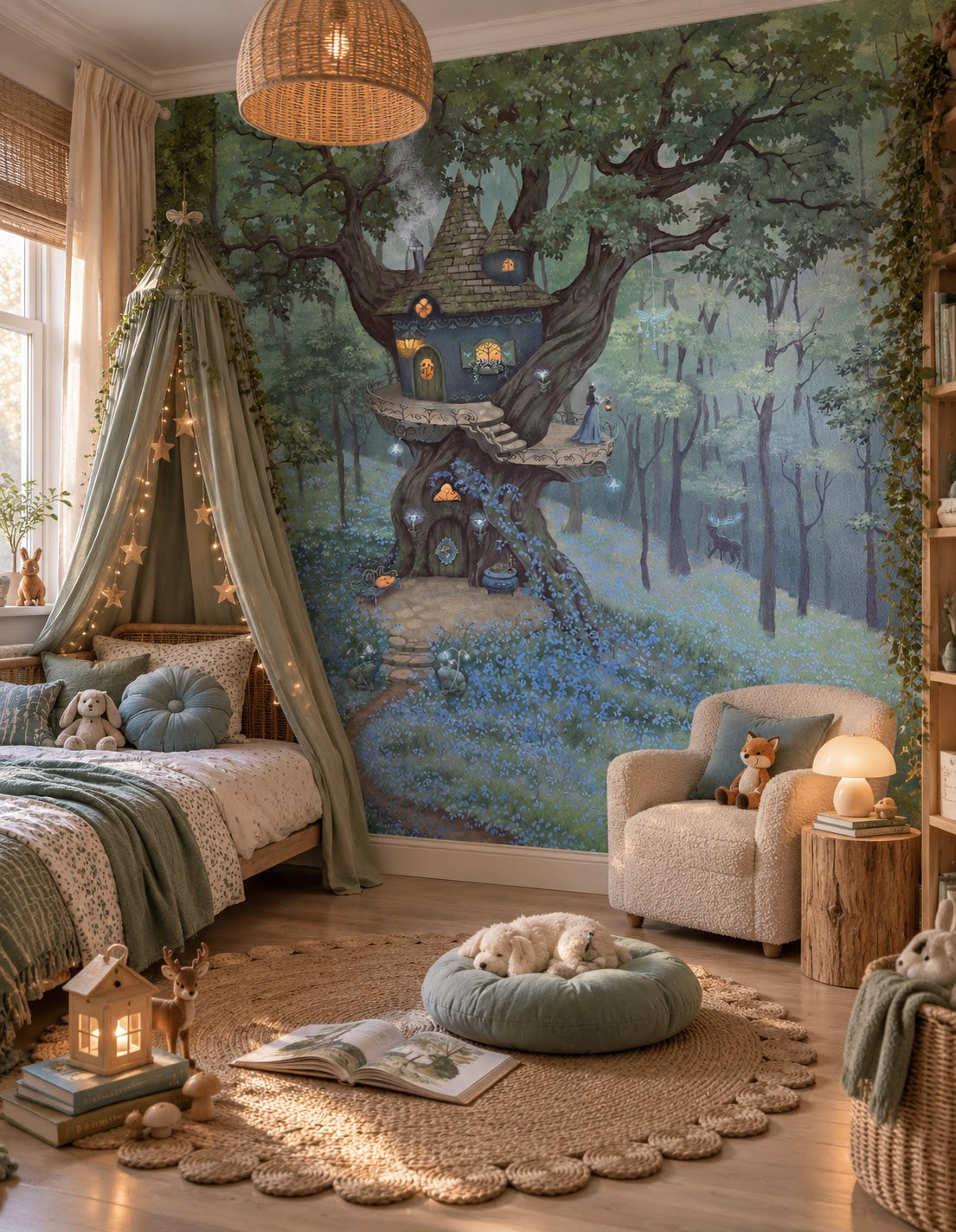 Wallpaper - Bluebell Treetop (Pre-Order) - LPM Home