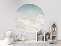 Wallpaper - Calming Clouds - Blue - Circle (Pre - Order) - LPM Home