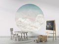 Wallpaper - Calming Clouds - Blue - Circle (Pre - Order) - LPM Home