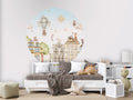 Wallpaper - Calming Clouds - City Cats - Circle (Pre - Order) - LPM Home