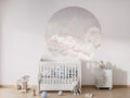 Wallpaper - Calming Clouds - Pink - Circle (Pre - Order) - LPM Home