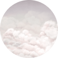 Wallpaper - Calming Clouds - Pink - Circle (Pre - Order) - LPM Home