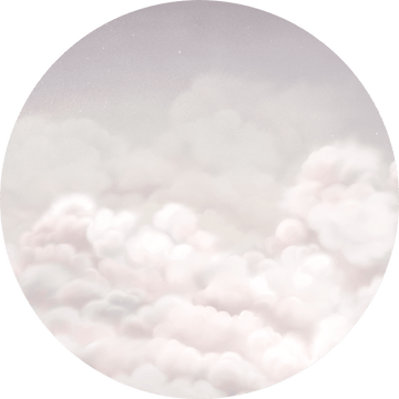 Wallpaper - Calming Clouds - Pink - Circle (Pre - Order) - LPM Home