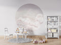 Wallpaper - Calming Clouds - Pink - Circle (Pre - Order) - LPM Home