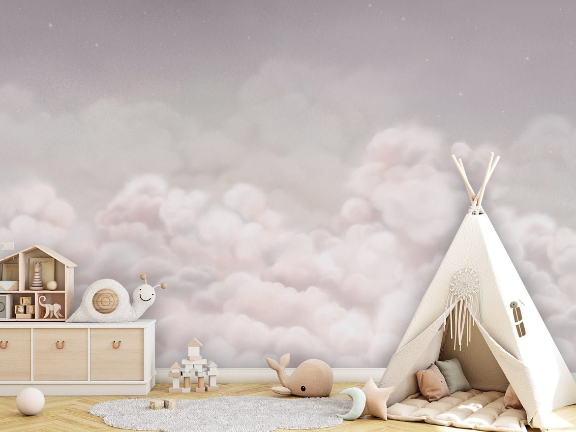 Wallpaper - Calming Clouds Pink (Pre - Order) - LPM Home