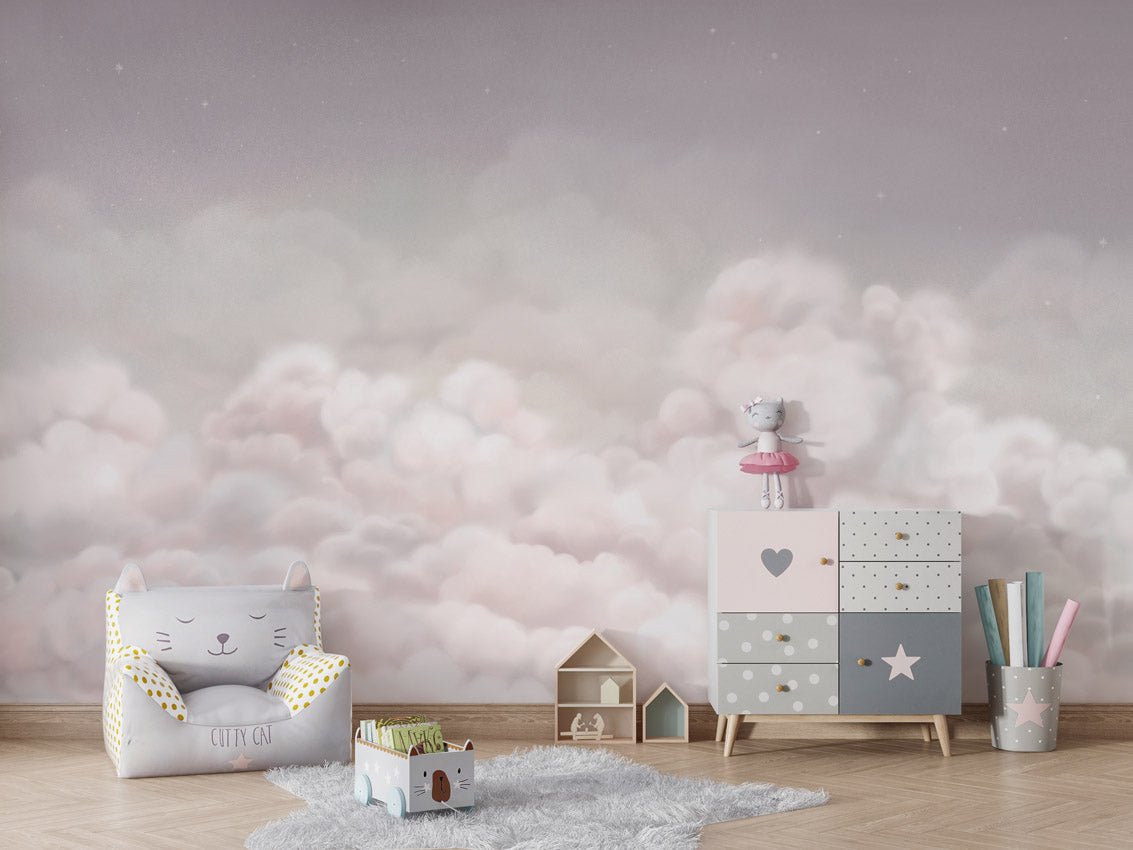 Wallpaper - Calming Clouds Pink (Pre - Order) - LPM Home