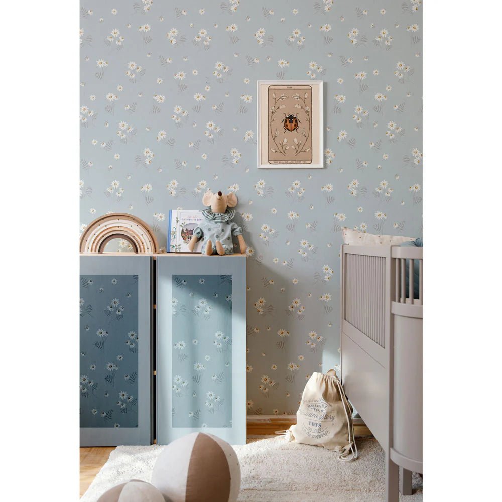 Wallpaper - Camomilla Blue - Le Petit Marché Home Furniture