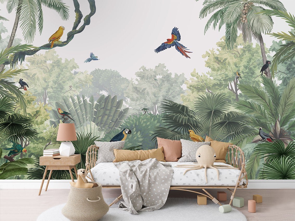 Wallpaper - Canopy Jungle - Natural (Pre - Order) - LPM Home