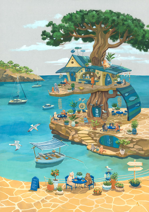 Wallpaper - Cats Cafe (Pre-Order) - LPM Home