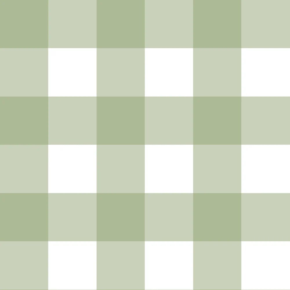 Wallpaper - Check Classic Green - Le Petit Marché Home Furniture