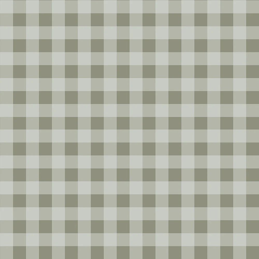 Wallpaper - Check Minimini Blue Dark Green - Le Petit Marché Home Furniture