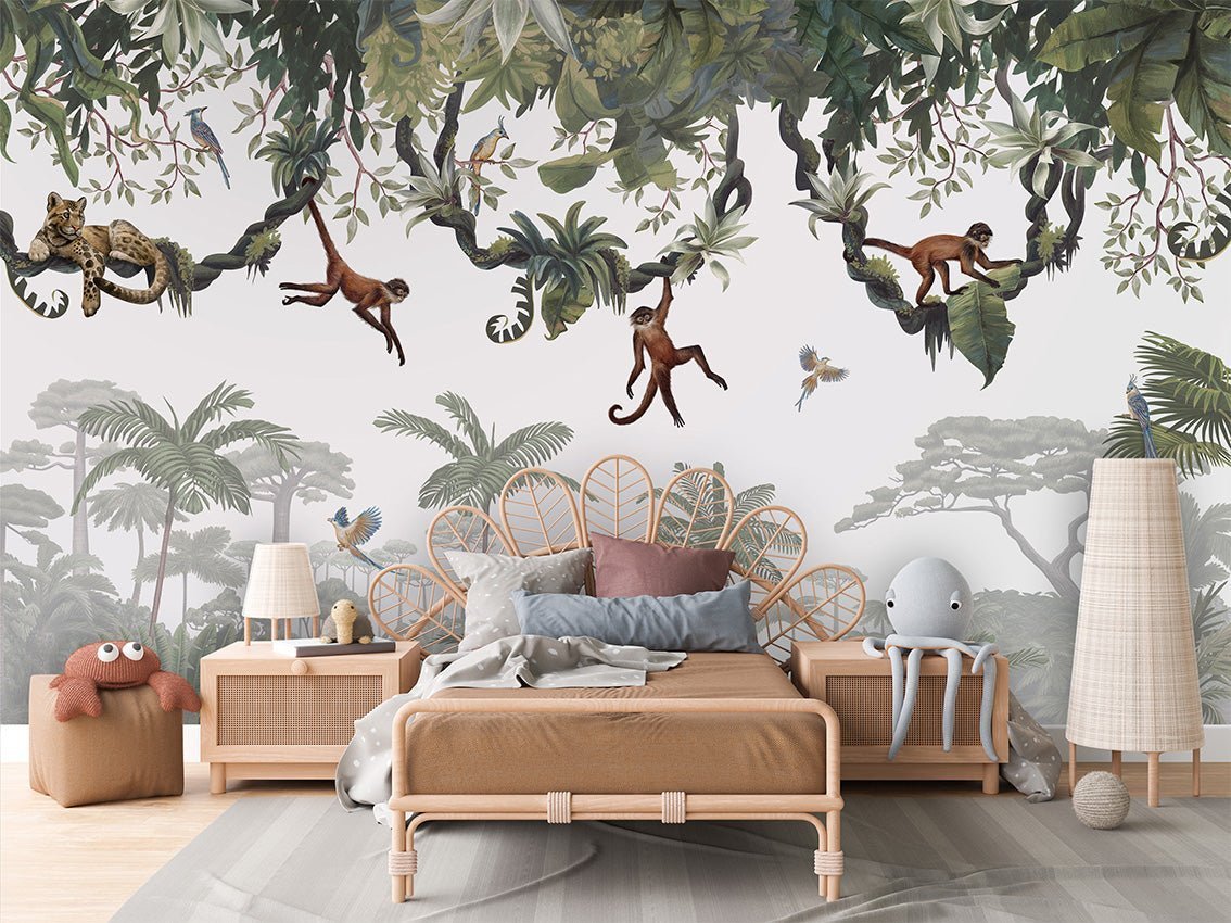 Wallpaper - Cheeky Monkeys (Pre - Order) - LPM Home