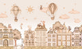 Wallpaper - City Cats Monochrome (Pre - Order) - LPM Home