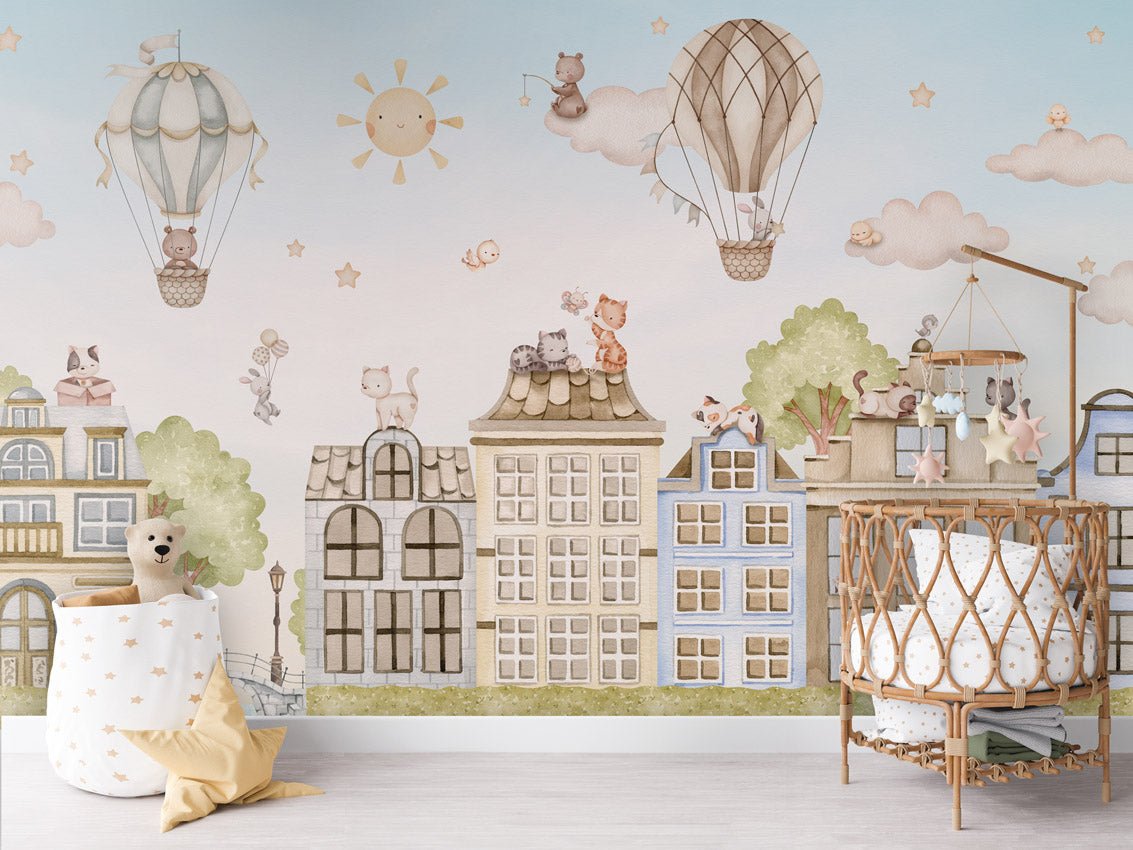 Wallpaper - City Cats (Pre - Order) - LPM Home