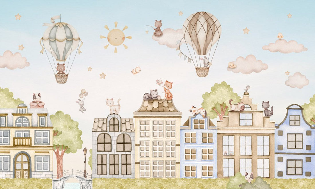 Wallpaper - City Cats (Pre - Order) - LPM Home