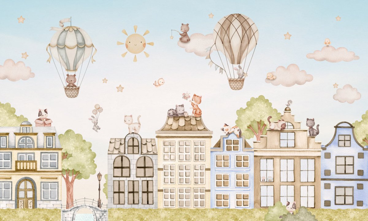 Wallpaper - City Cats (Pre - Order) - LPM Home