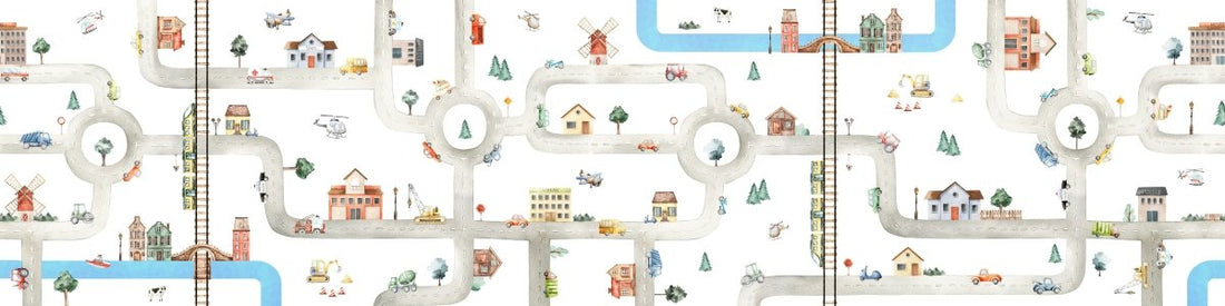 Wallpaper - City of Vehicles - Panorama (Pre - Order) - LPM Home