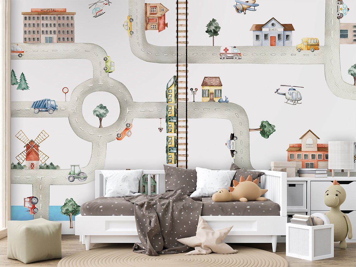 Wallpaper - City of Vehicles (Pre - Order) - LPM Home