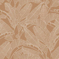Wallpaper - Classic Big Palm Leaves Cinnamon - Le Petit Marché Home Furniture