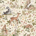Wallpaper - Cute Forest Animals Light - Le Petit Marché Home Furniture