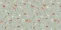 Wallpaper - Dancing Deer - Green (Pre - Orders) - LPM Home