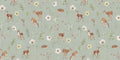 Wallpaper - Dancing Deer - Green (Pre - Orders) - LPM Home