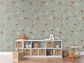Wallpaper - Dancing Deer - Green (Pre - Orders) - LPM Home
