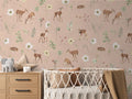Wallpaper - Dancing Deer - Pink (Pre - Orders) - LPM Home
