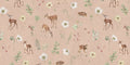 Wallpaper - Dancing Deer - Pink (Pre - Orders) - LPM Home