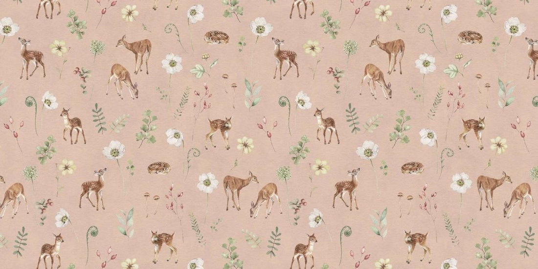 Wallpaper - Dancing Deer - Pink (Pre - Orders) - LPM Home