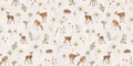 Wallpaper - Dancing Deer - White (Pre - Orders) - LPM Home