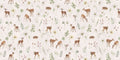 Wallpaper - Dancing Deer - White (Pre - Orders) - LPM Home