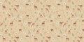 Wallpaper - Dancing Deer - Yellow (Pre - Orders) - LPM Home
