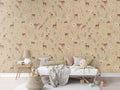 Wallpaper - Dancing Deer - Yellow (Pre - Orders) - LPM Home