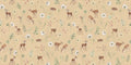 Wallpaper - Dancing Deer - Yellow (Pre - Orders) - LPM Home