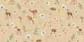 Wallpaper - Dancing Deer - Yellow (Pre - Orders) - LPM Home