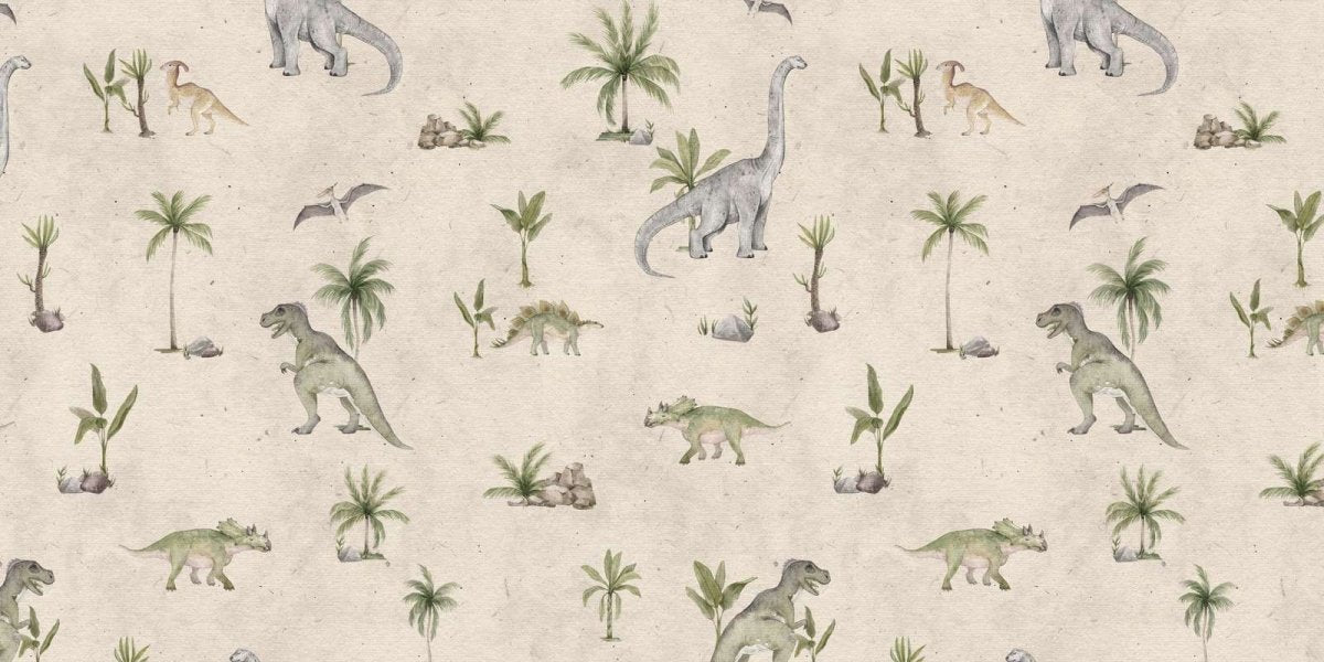 Wallpaper - Dashing Dinos - Sand (Pre - Orders) - LPM Home