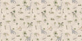 Wallpaper - Dashing Dinos - Sand (Pre - Orders) - LPM Home