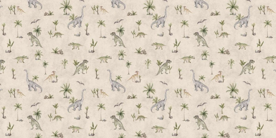 Wallpaper - Dashing Dinos - Sand (Pre - Orders) - LPM Home