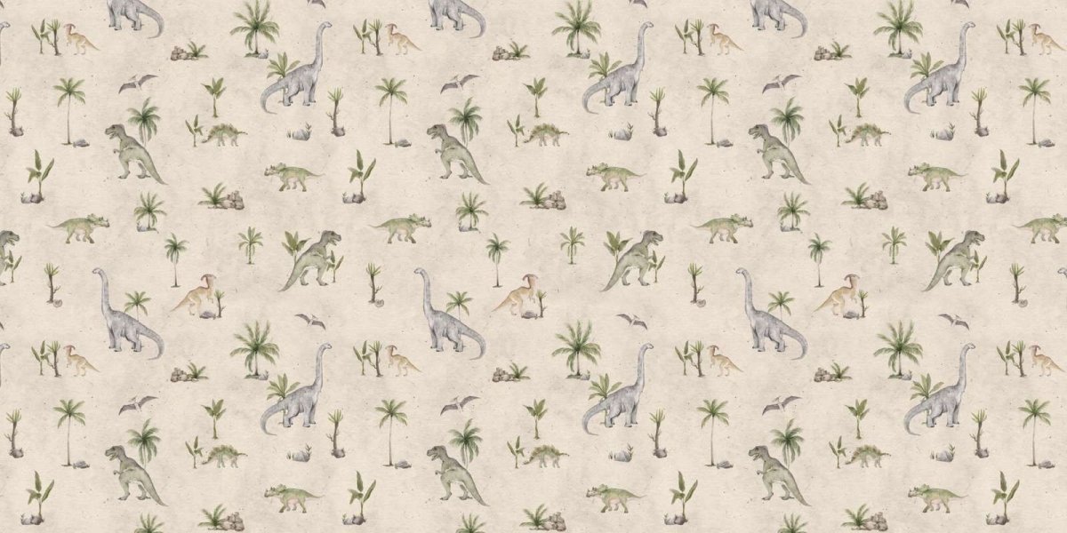 Wallpaper - Dashing Dinos - Sand (Pre - Orders) - LPM Home