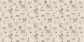 Wallpaper - Dashing Dinos - Sand (Pre - Orders) - LPM Home