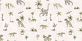 Wallpaper - Dashing Dinos - White (Pre - Orders) - LPM Home
