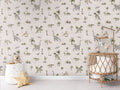 Wallpaper - Dashing Dinos - White (Pre - Orders) - LPM Home