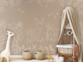 Wallpaper - Deer Doodles Brown (Pre - Order) - LPM Home